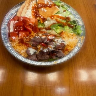 Halal guys bowl (beef)