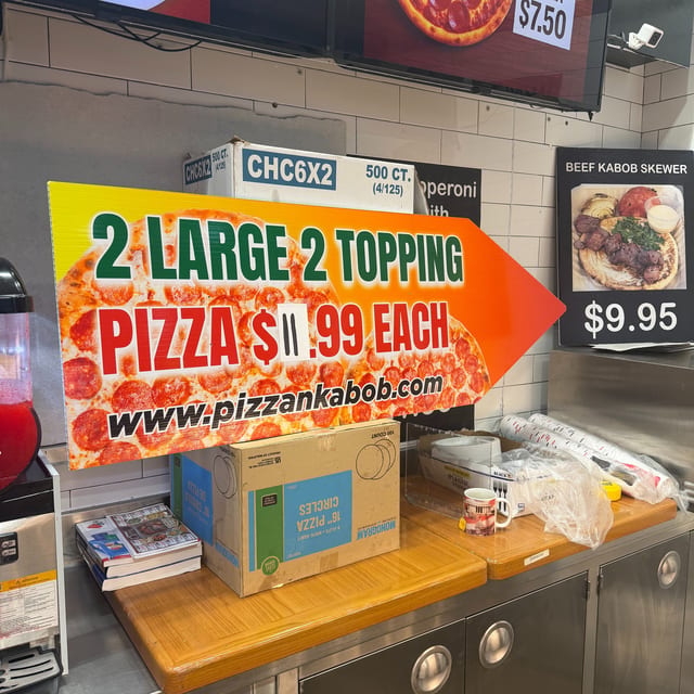 Any 2 Large 2 Topping Pizzas.